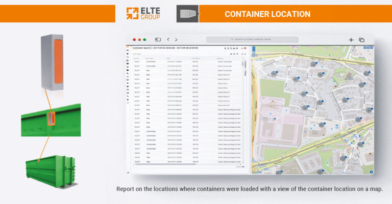 Waste container positioning system - full control