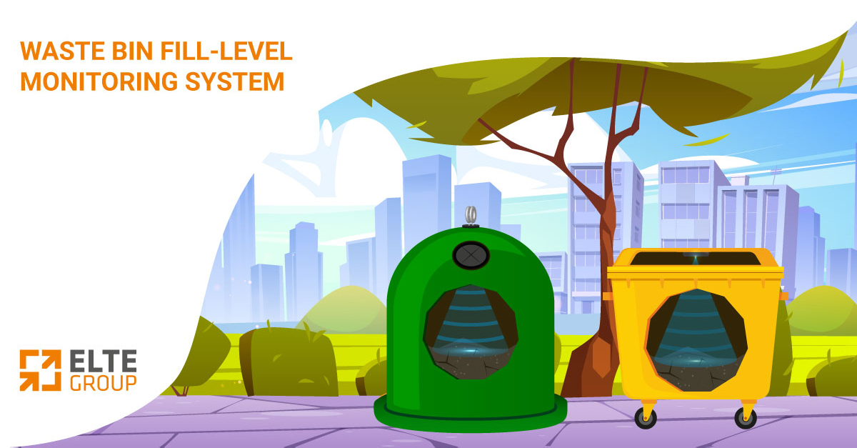 Waste bin fill-level monitoring system